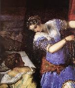 Judith and Holofernes (detail) s TINTORETTO, Jacopo